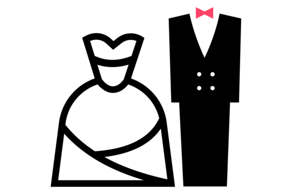 Beyond the Veil: The Ultimate Bride & Groom Icon for Designers