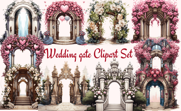 Creating Timeless Memories with Wedding Gate Clipart Designs