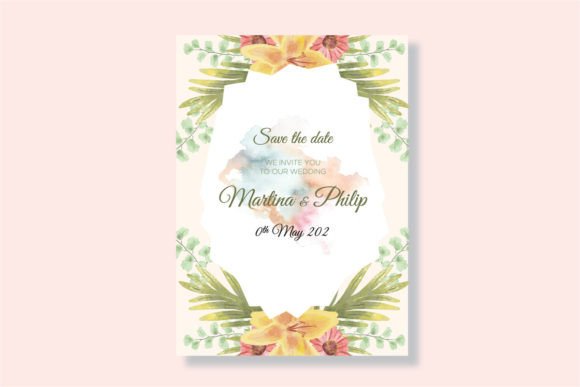 Design Your Dream Day: Customizable Wedding Cards with Watercolor Florals