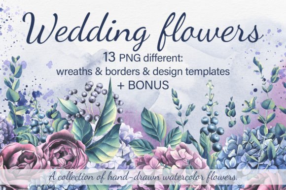 Elegant Botanical Frames for Wedding Invitations
