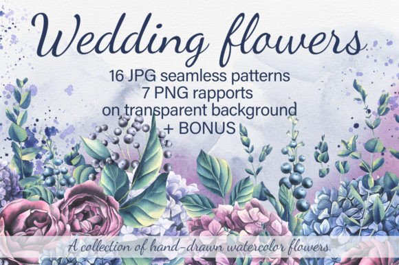 Enchanting Wedding Stationery with Floral Watercolor Patterns
