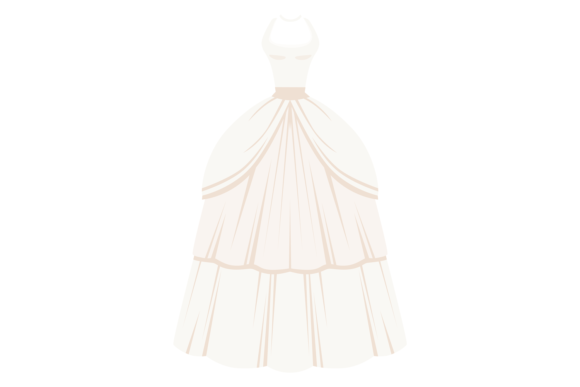 The Elegance of a White Wedding Gown in Design Projects