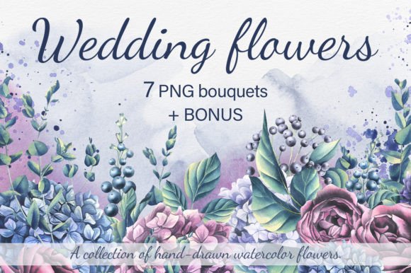 Timeless Elegance: Using Wedding Flowers Watercolor Clip Art in Your Projects