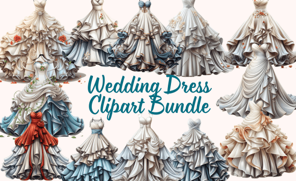 Unlocking Creativity with Wedding Dress Clipart