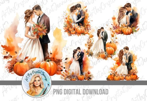 Warmth and Whimsy: Using Fall Pumpkin Wedding Graphics