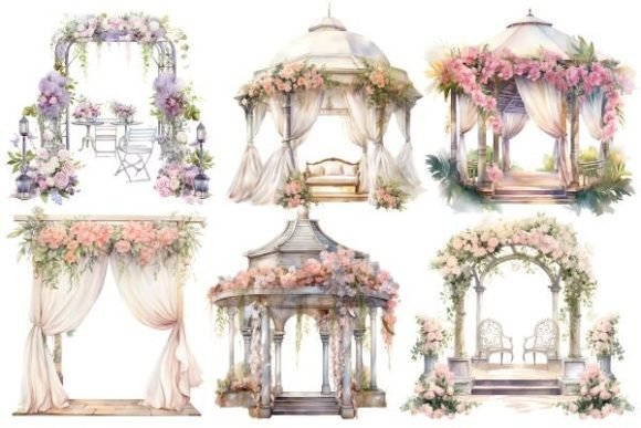 Wedding Clipart & Bride and Groom Designs for Your Projects