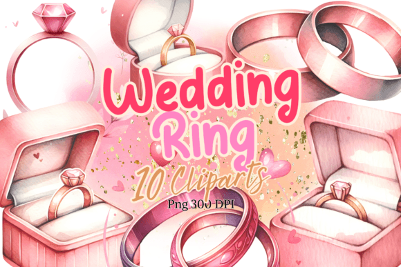 Wedding Ring Watercolor Valentine's Day: A Designer's Guide to Elegant Clipart