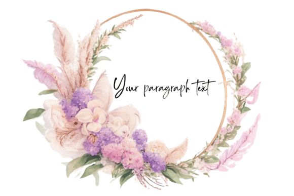 Wildflower Wedding Invitation Template: Boho Floral Elegance